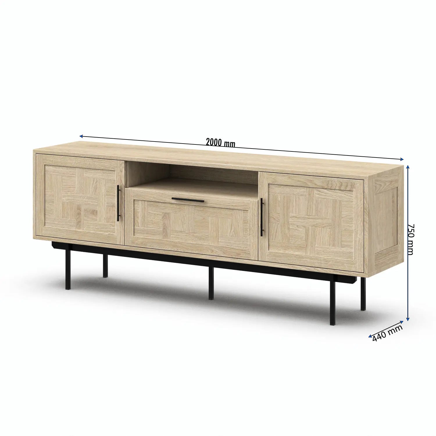 Veneto Italia Sideboards Biwa Sideboard Two Doors One Drawer