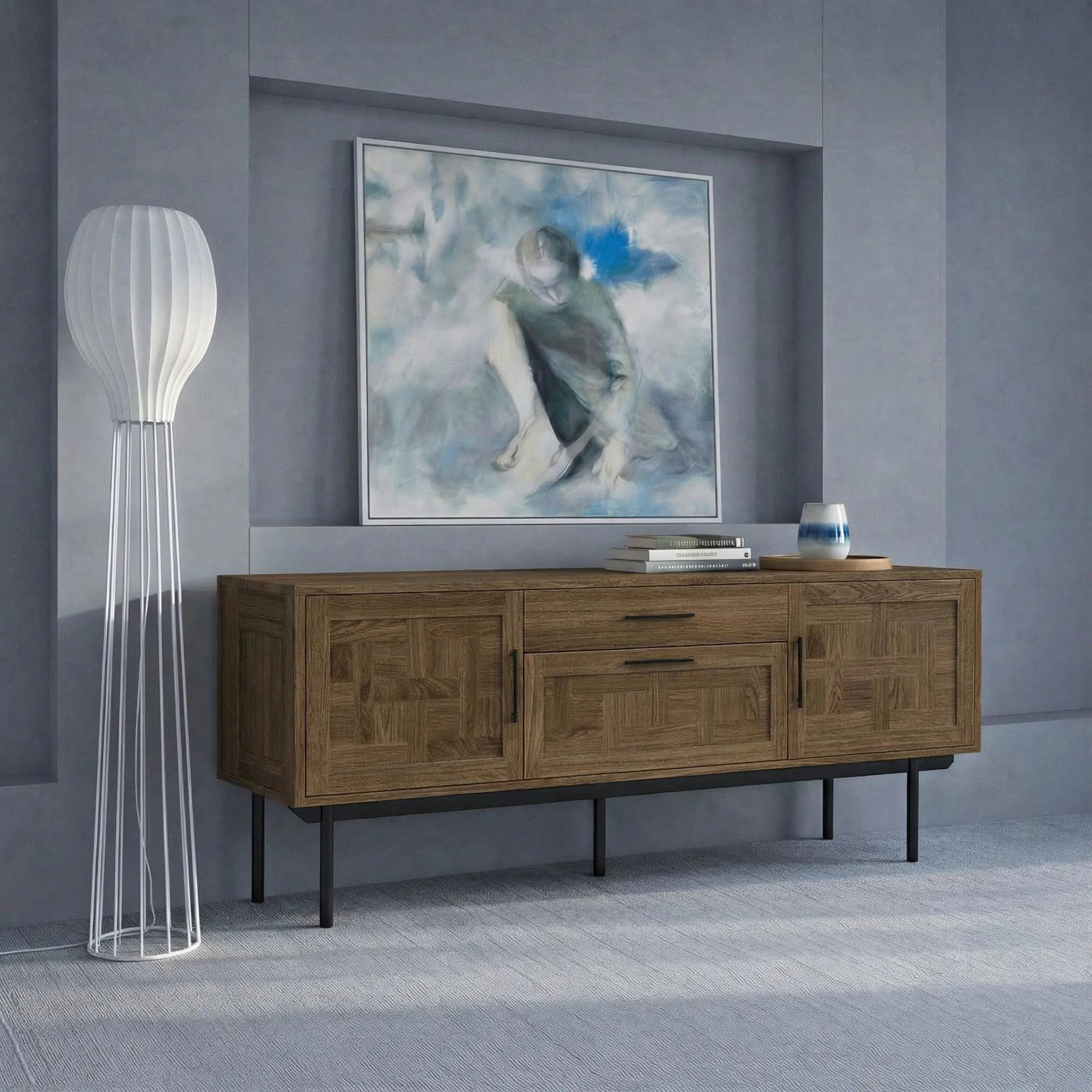 Veneto Italia Sideboards Biwa Sideboard Two Doors Two Drawers