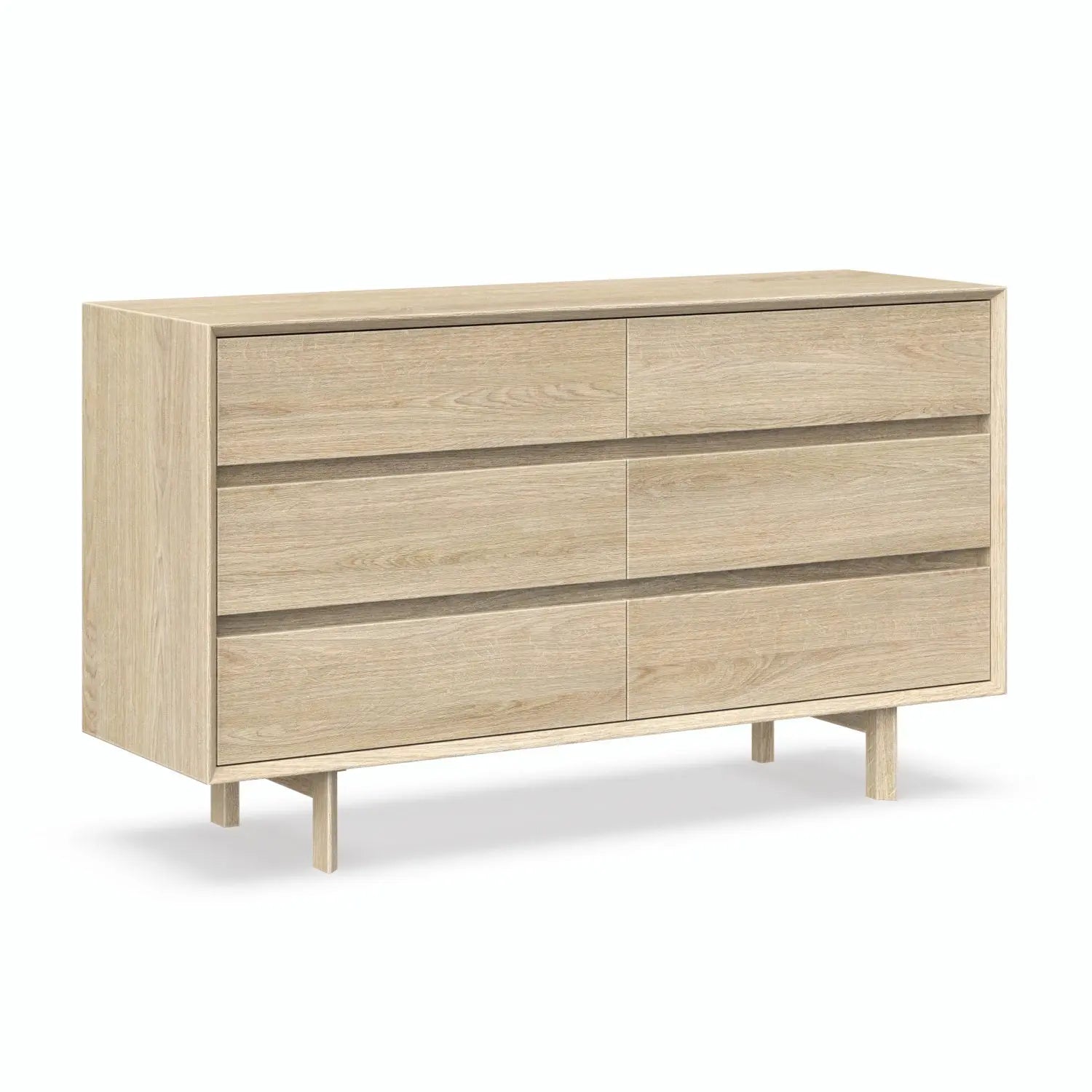Veneto Italia Sideboards Discover Kodama Chest of Drawers – Natural Oak Storage Cabinet with Spacious Drawers