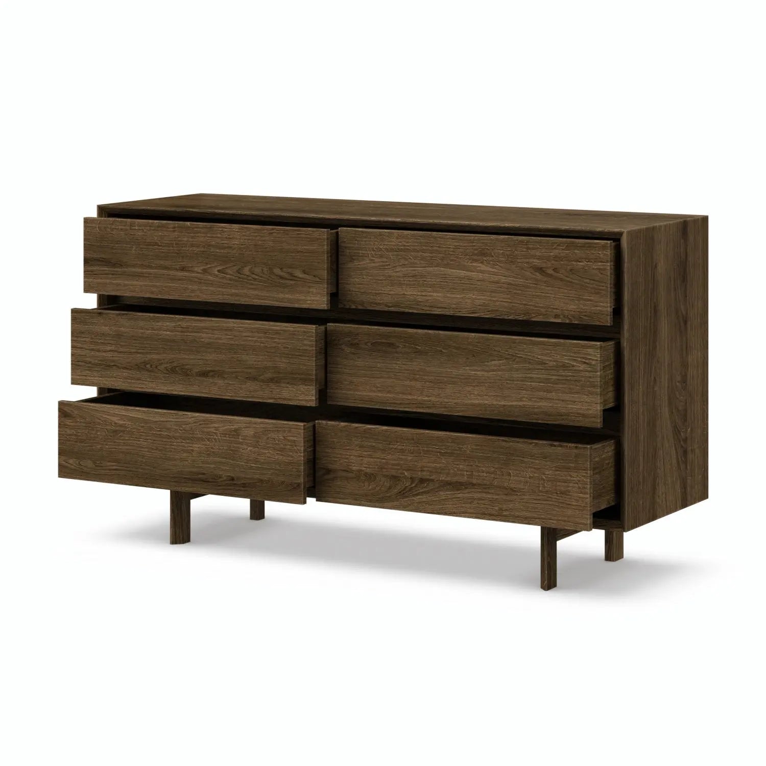 Veneto Italia Sideboards Discover Kodama Chest of Drawers – Natural Oak Storage Cabinet with Spacious Drawers