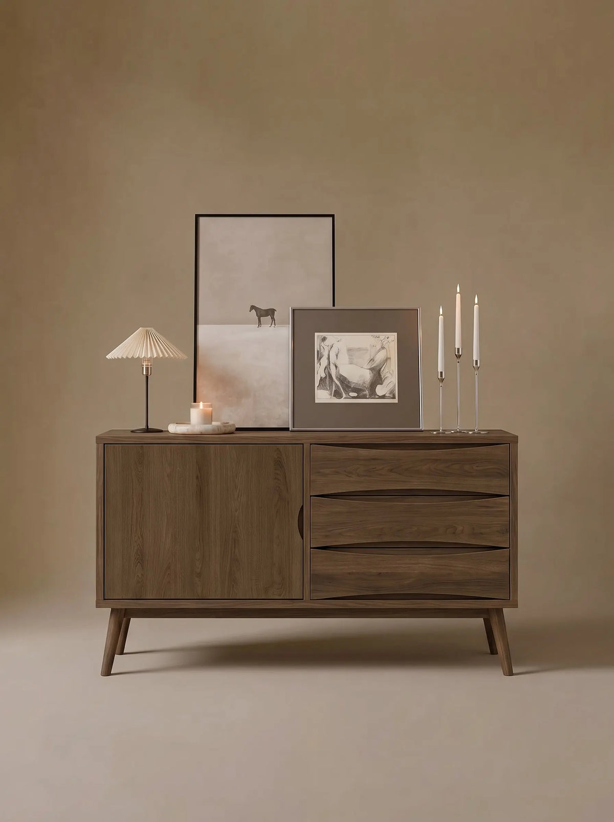 Veneto Italia Sideboards Erie One Door Sideboard