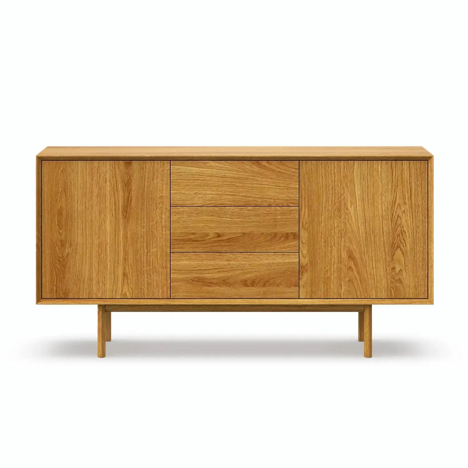 Veneto Italia Sideboards Kodama Oak Sideboard with Two Doors Three Drawers
