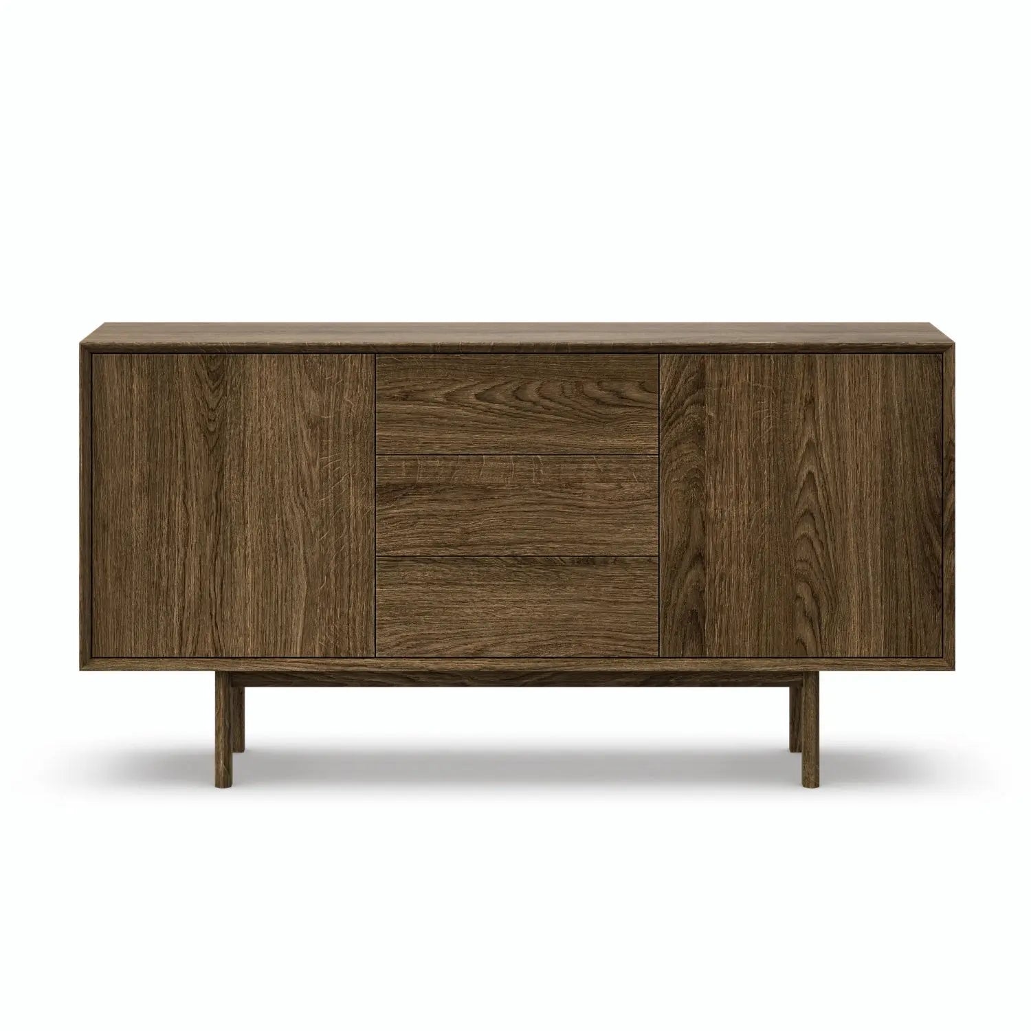 Veneto Italia Sideboards Kodama Oak Sideboard with Two Doors Three Drawers