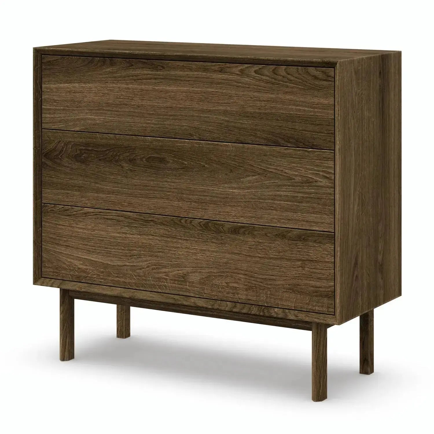 Veneto Italia Sideboards Kodama Sideboard Three Drawers – Minimalist Oak Cabinet