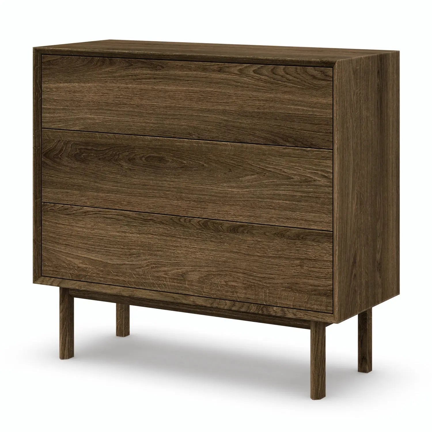 Veneto Italia Sideboards Kodama Sideboard Three Drawers – Minimalist Oak Cabinet
