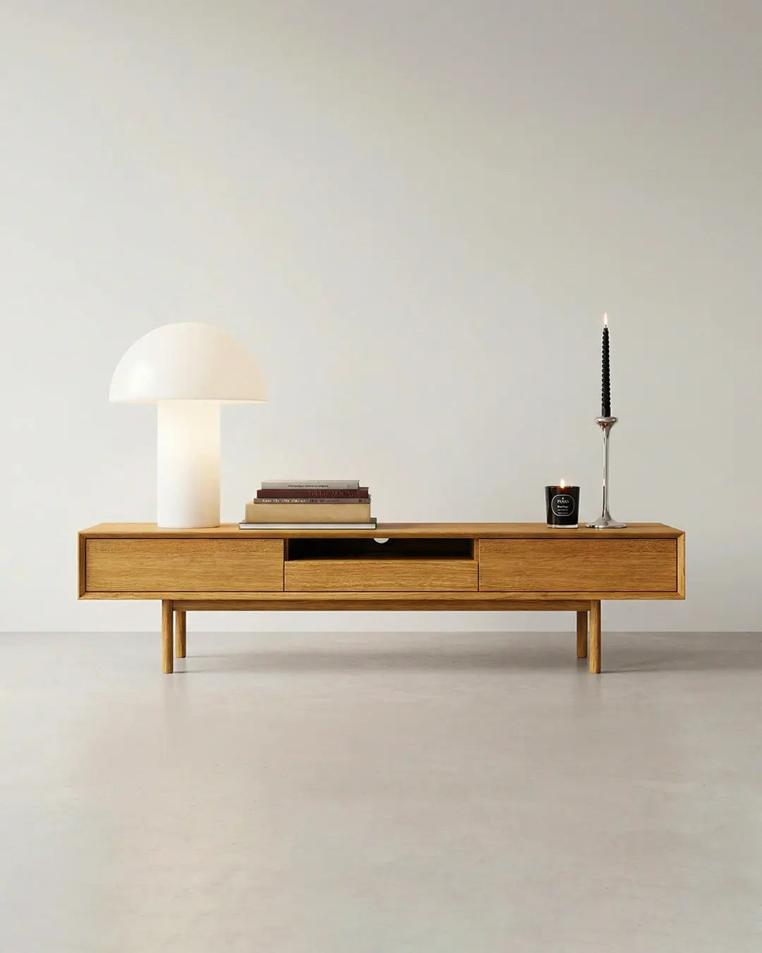 Veneto Italia TV Stands Kodama TV Stand – Modern Oak Centerpiece