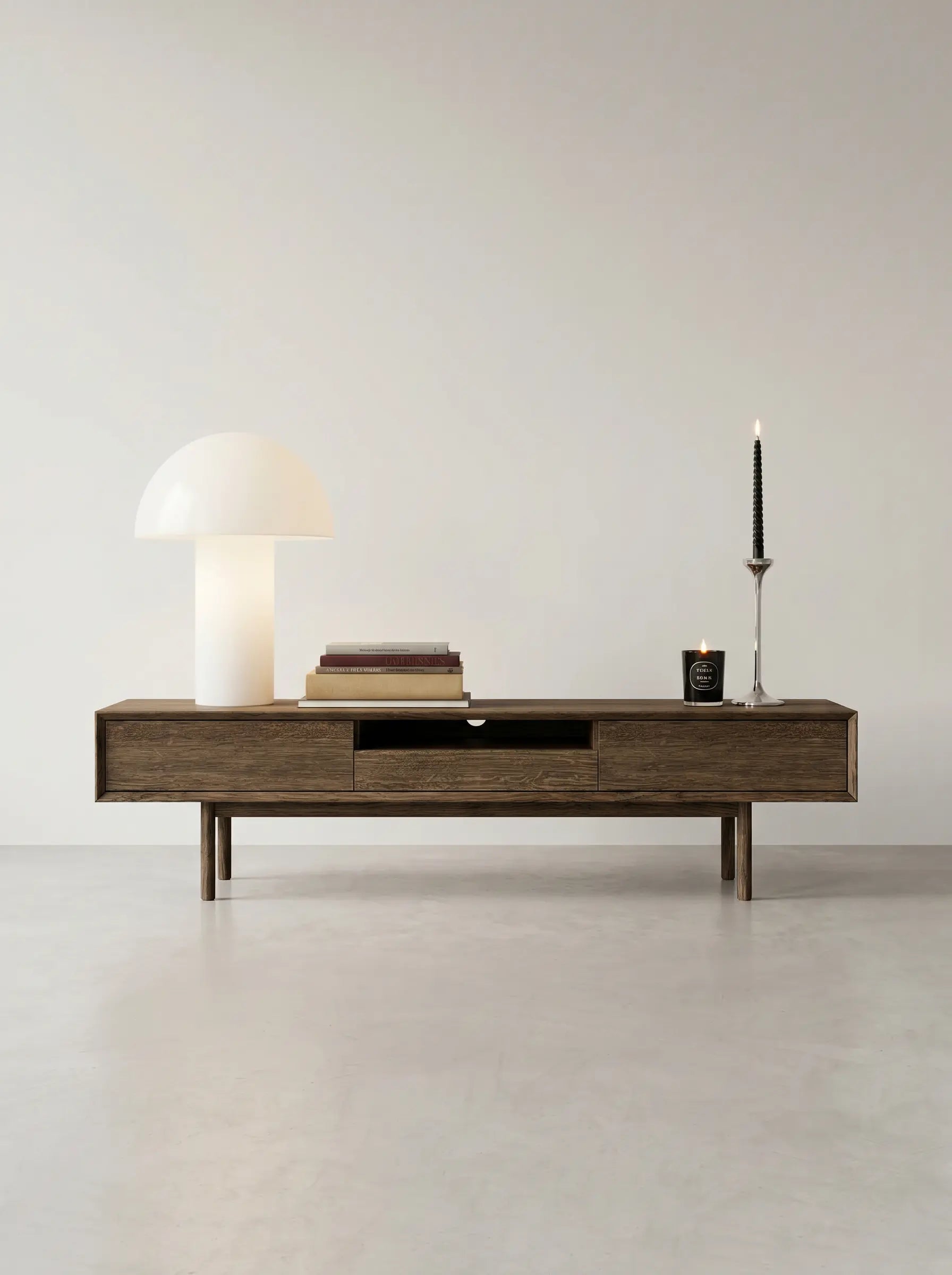 Veneto Italia TV Stands Kodama TV Stand – Modern Oak Centerpiece