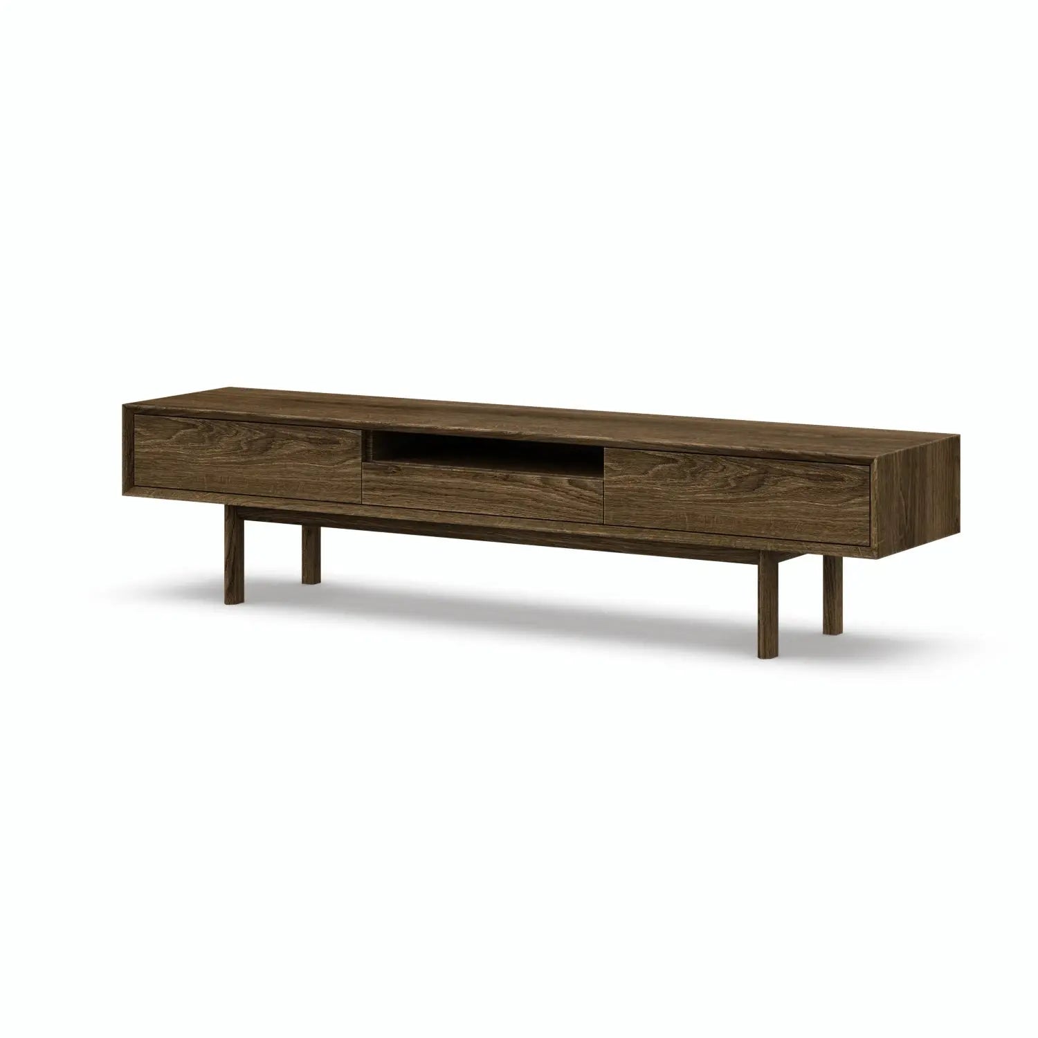 Veneto Italia TV Stands Kodama TV Stand – Modern Oak Centerpiece