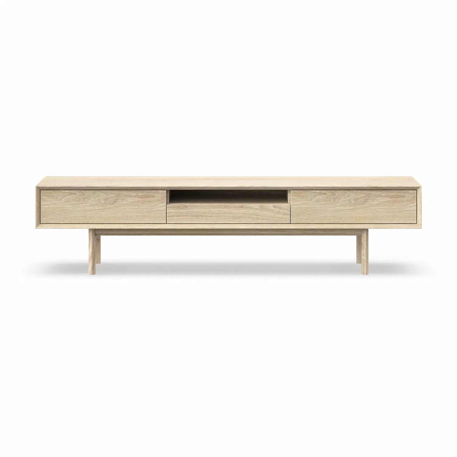 Veneto Italia TV Stands Kodama TV Stand – Modern Oak Centerpiece