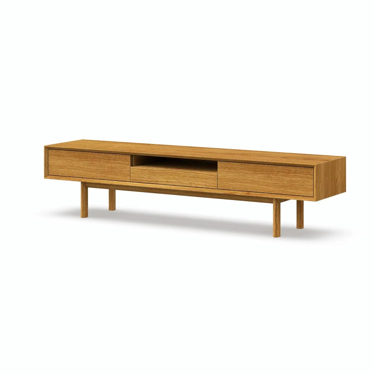 Veneto Italia TV Stands Kodama TV Stand – Modern Oak Centerpiece