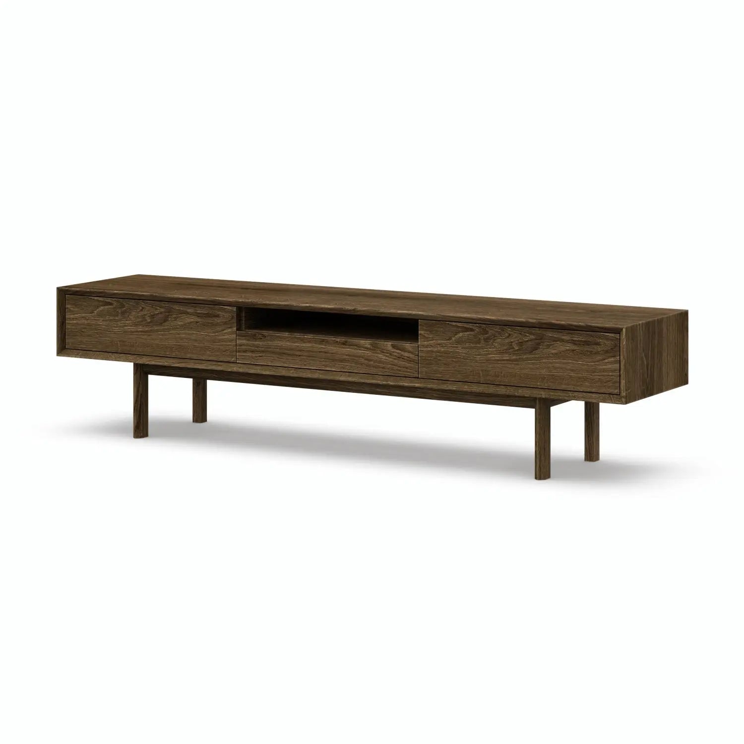 Veneto Italia TV Stands Kodama TV Stand – Modern Oak Centerpiece