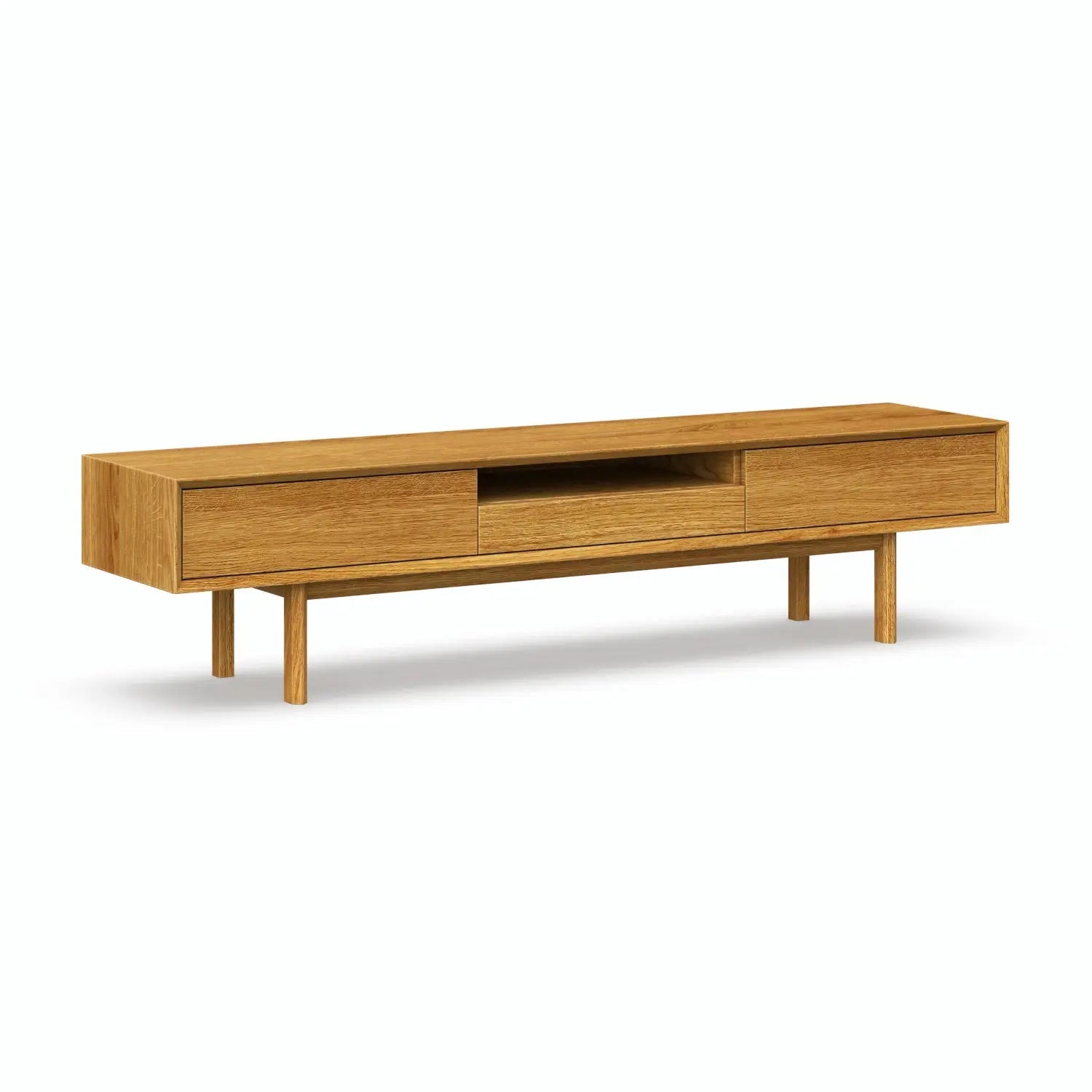Veneto Italia TV Stands Kodama TV Stand – Modern Oak Centerpiece