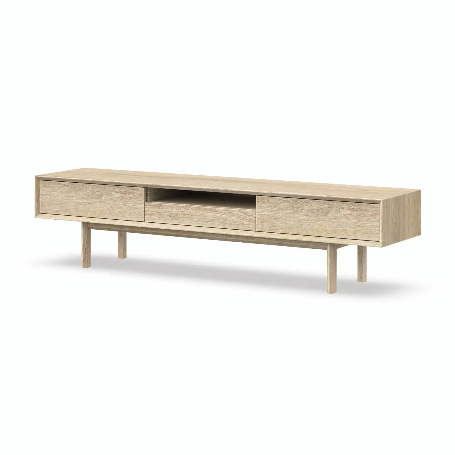 Veneto Italia TV Stands Kodama TV Stand – Modern Oak Centerpiece