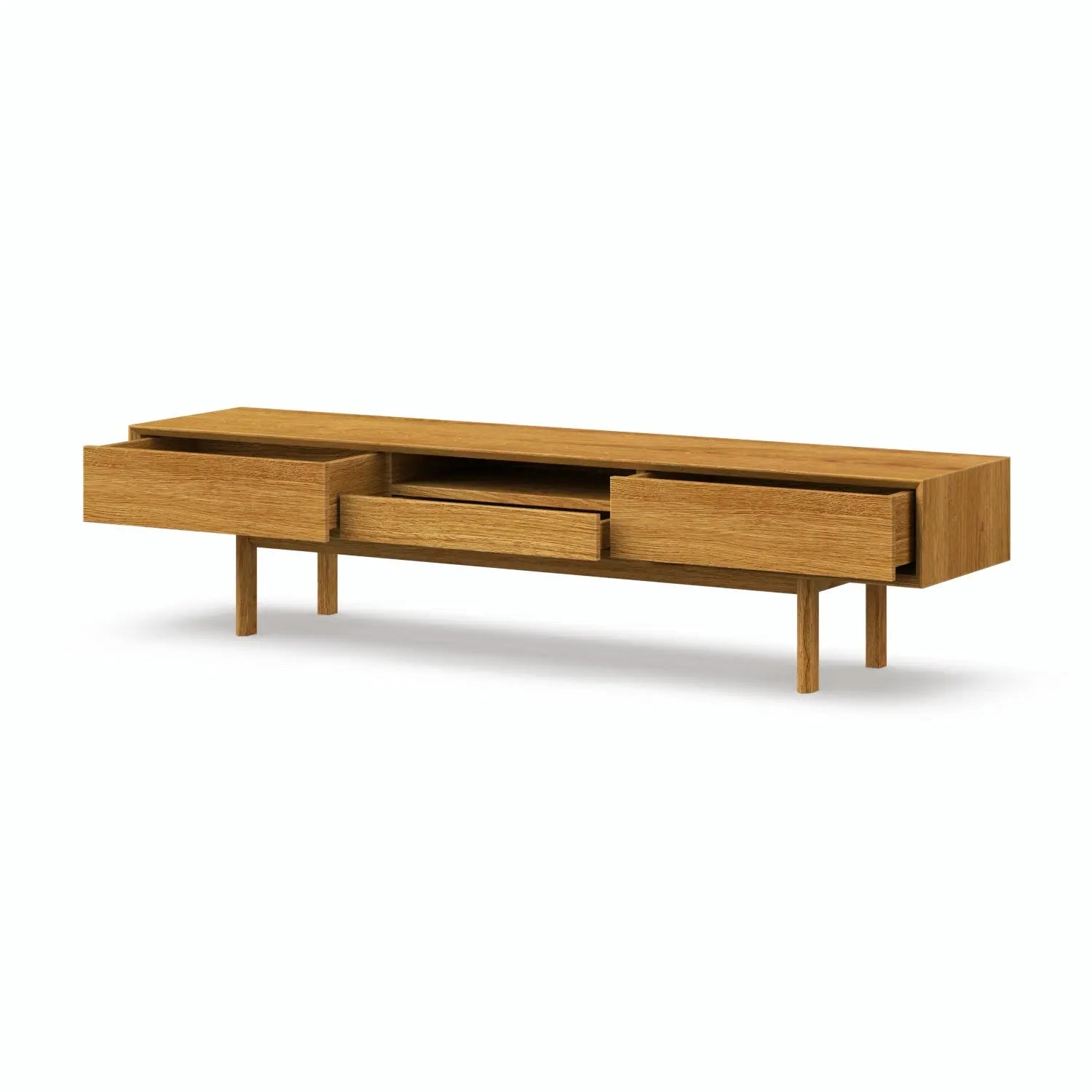 Veneto Italia TV Stands Kodama TV Stand – Modern Oak Centerpiece
