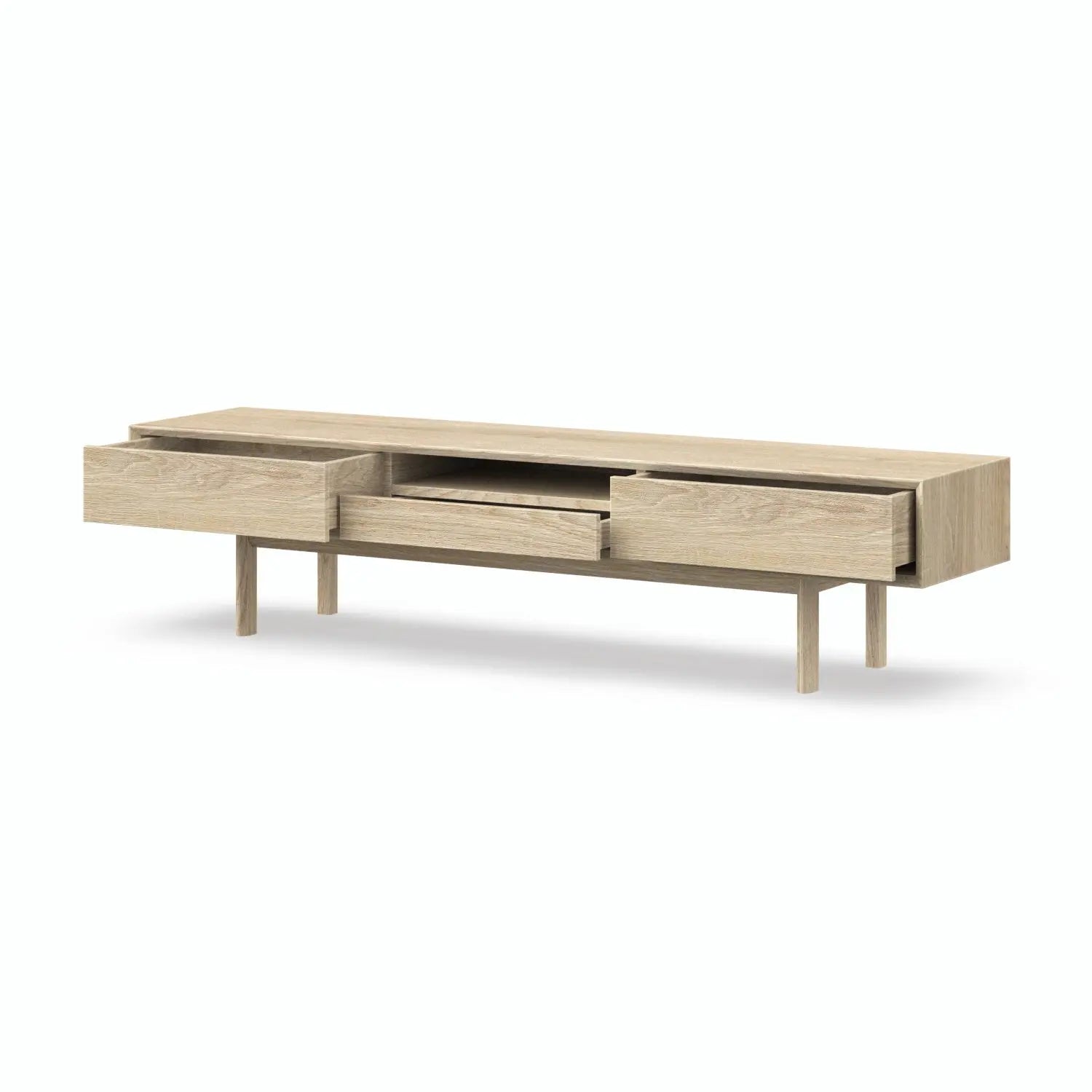 Veneto Italia TV Stands Kodama TV Stand – Modern Oak Centerpiece