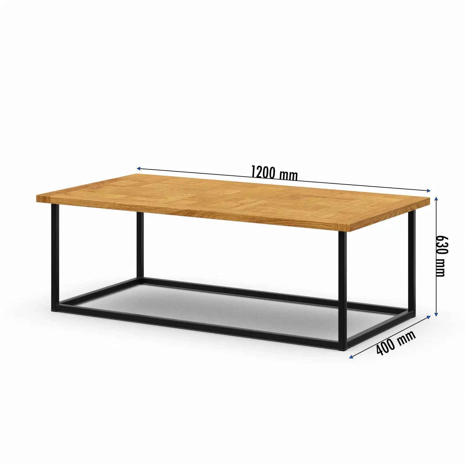 Veneto Italia Tables Biwa Minimalist Oak Coffee Table