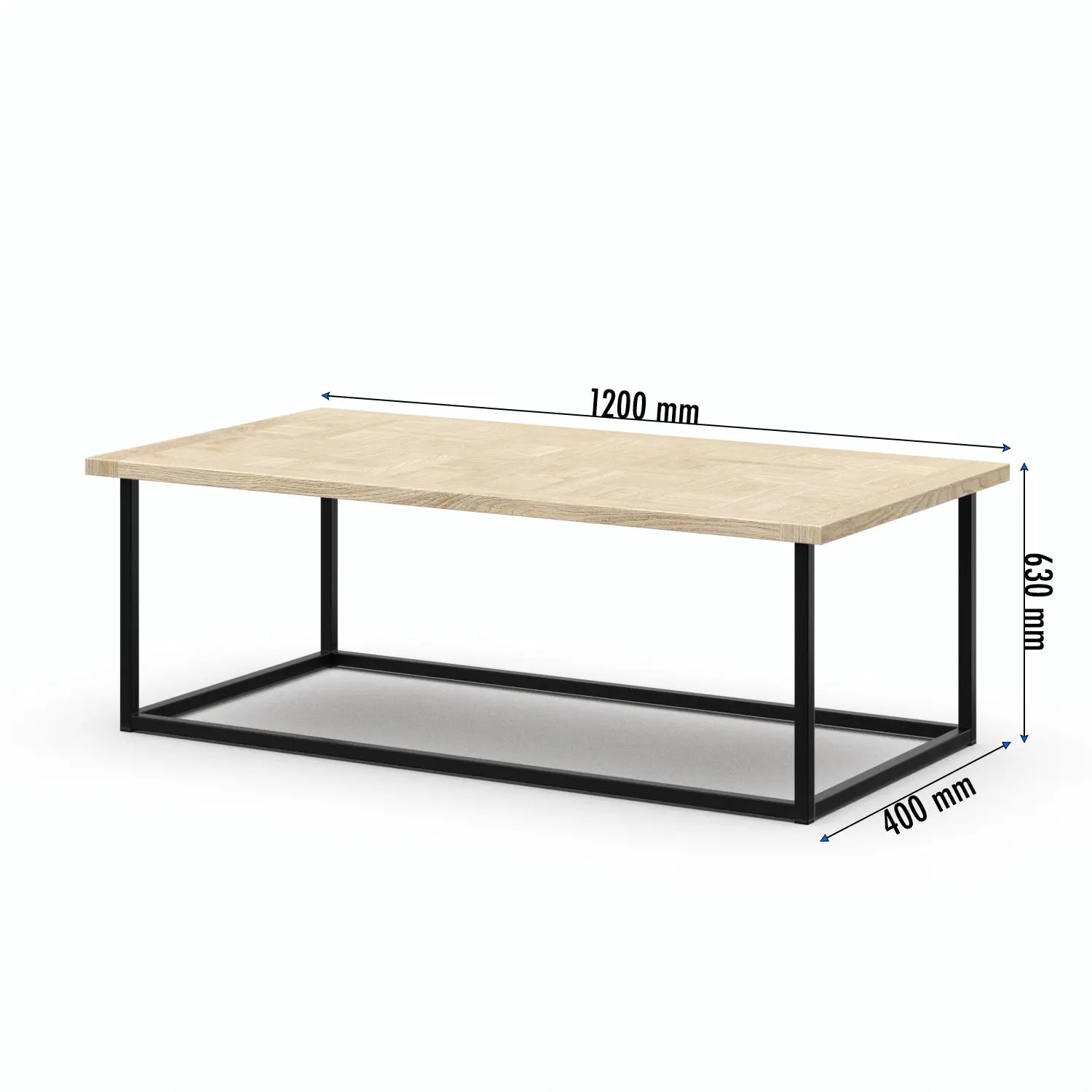 Veneto Italia Tables Biwa Minimalist Oak Coffee Table