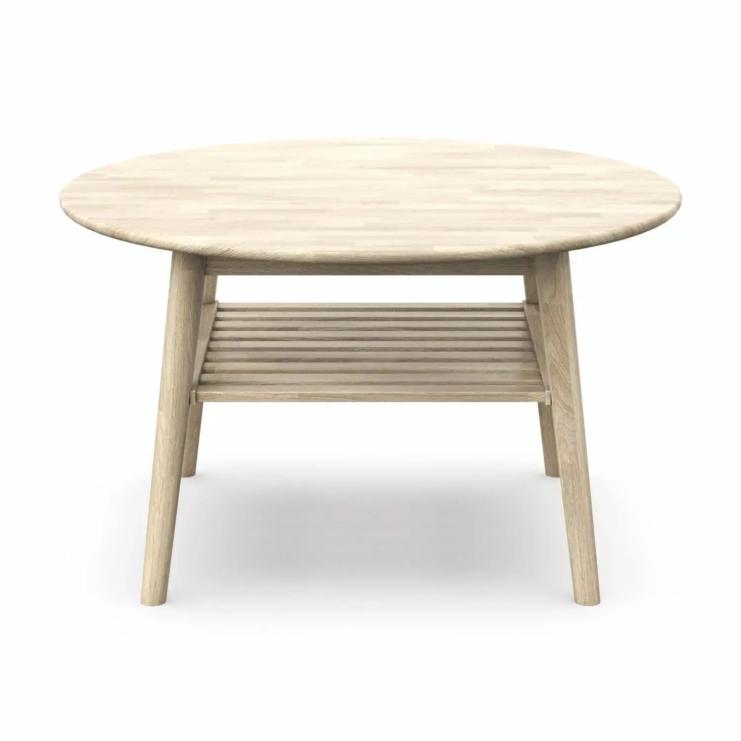Veneto Italia Tables Erie Round Coffee Table with Shelf