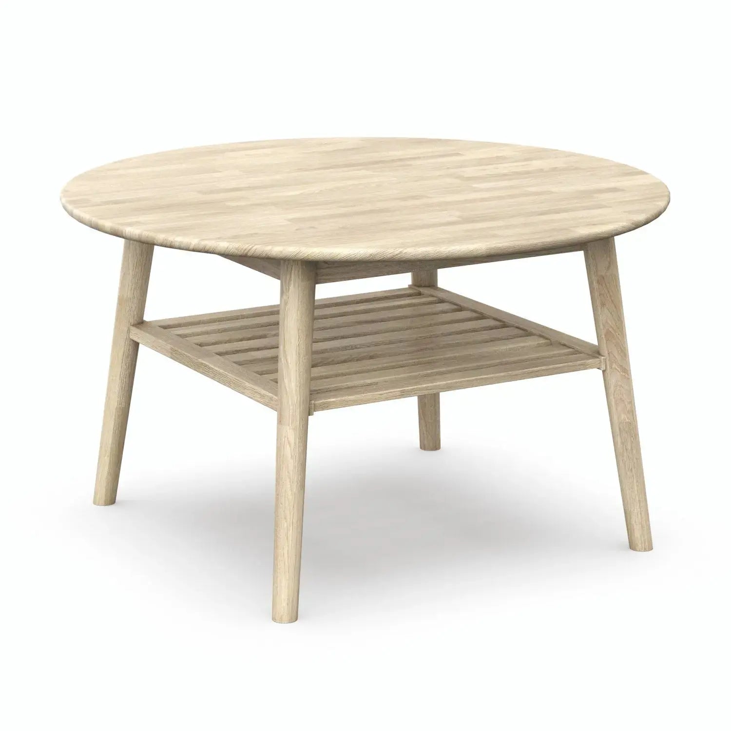 Veneto Italia Tables Erie Round Coffee Table with Shelf