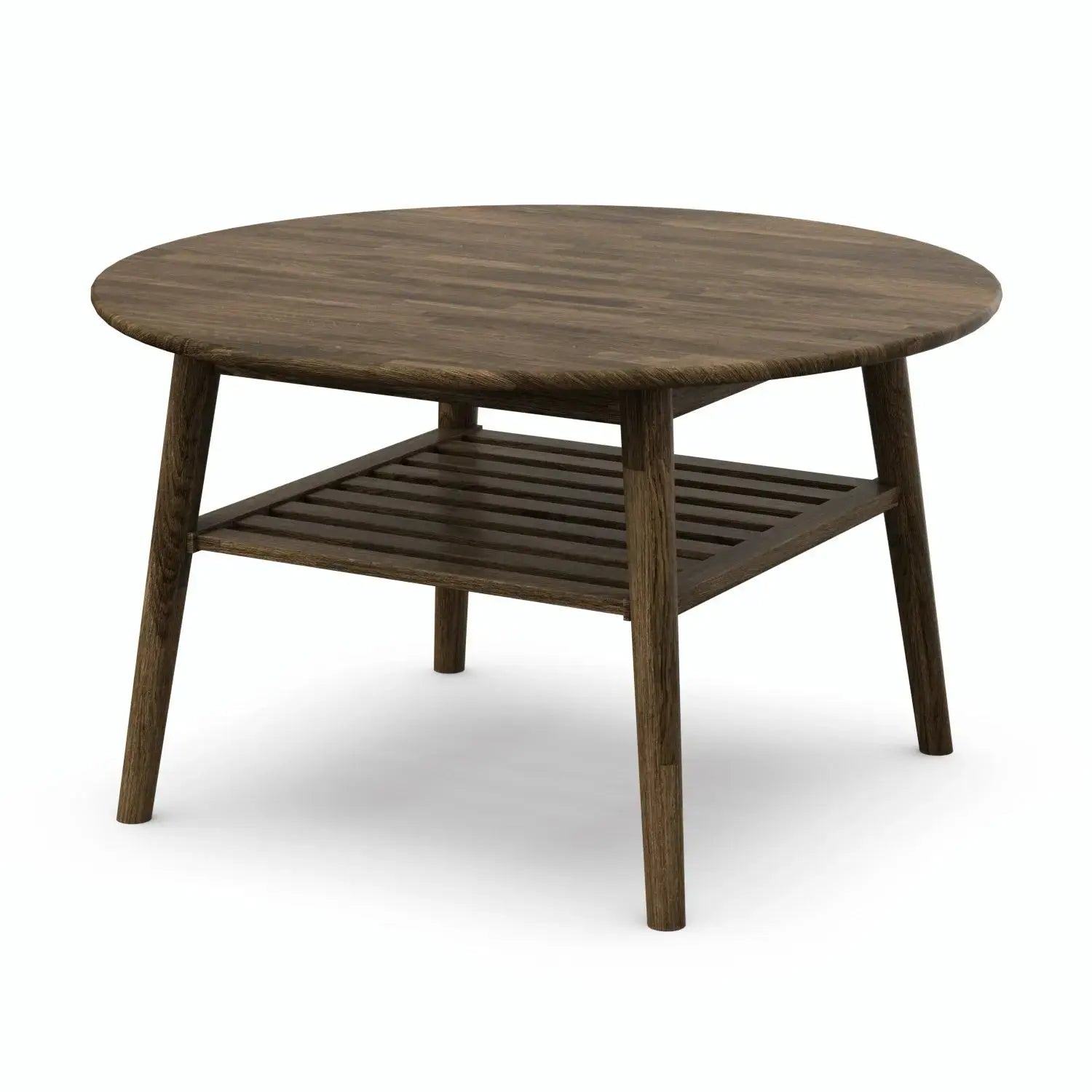 Veneto Italia Tables Erie Round Coffee Table with Shelf
