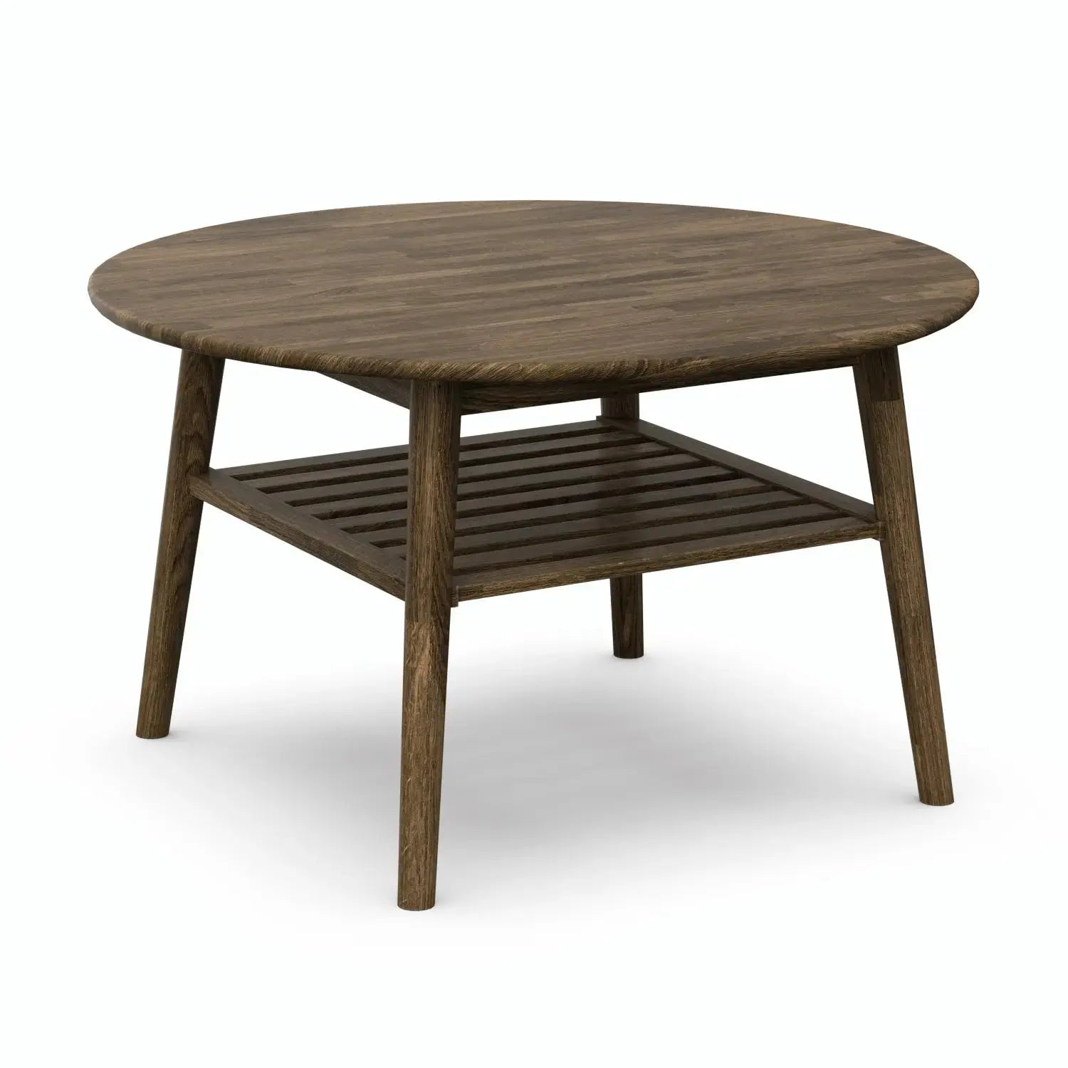 Veneto Italia Tables Erie Round Coffee Table with Shelf