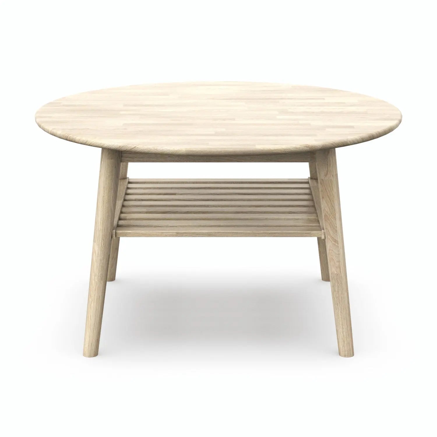 Veneto Italia Tables Erie Round Coffee Table with Shelf