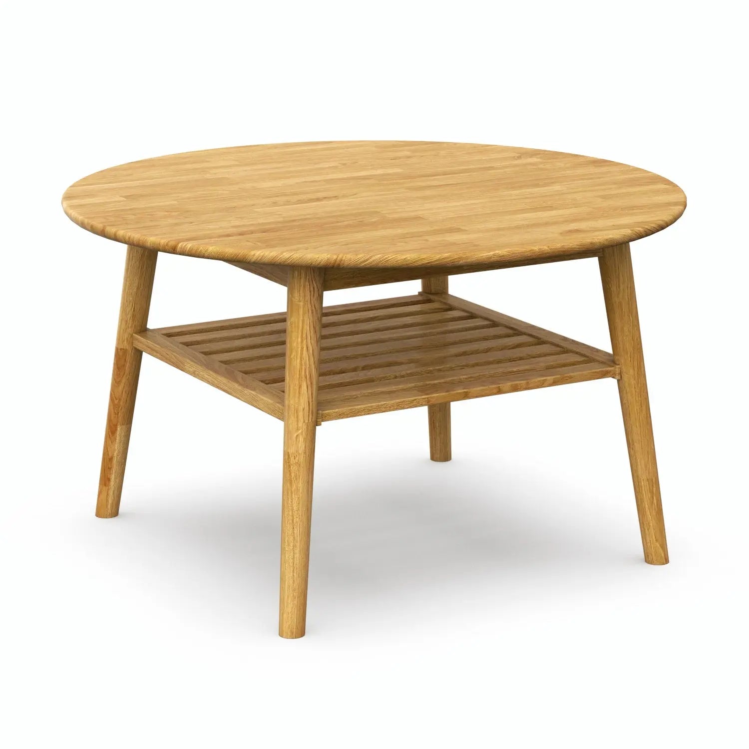 Veneto Italia Tables Erie Round Coffee Table with Shelf