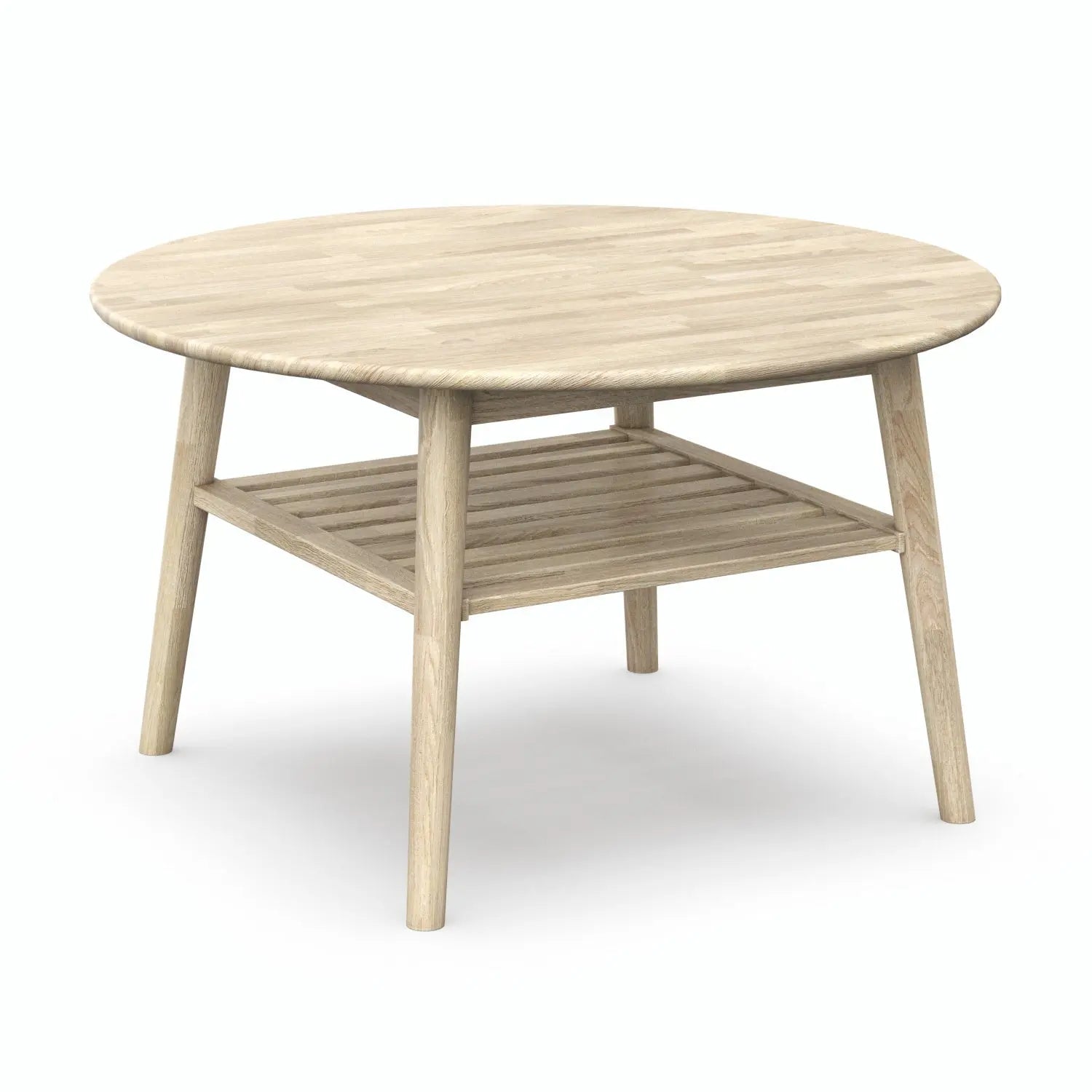 Veneto Italia Tables Erie Round Coffee Table with Shelf