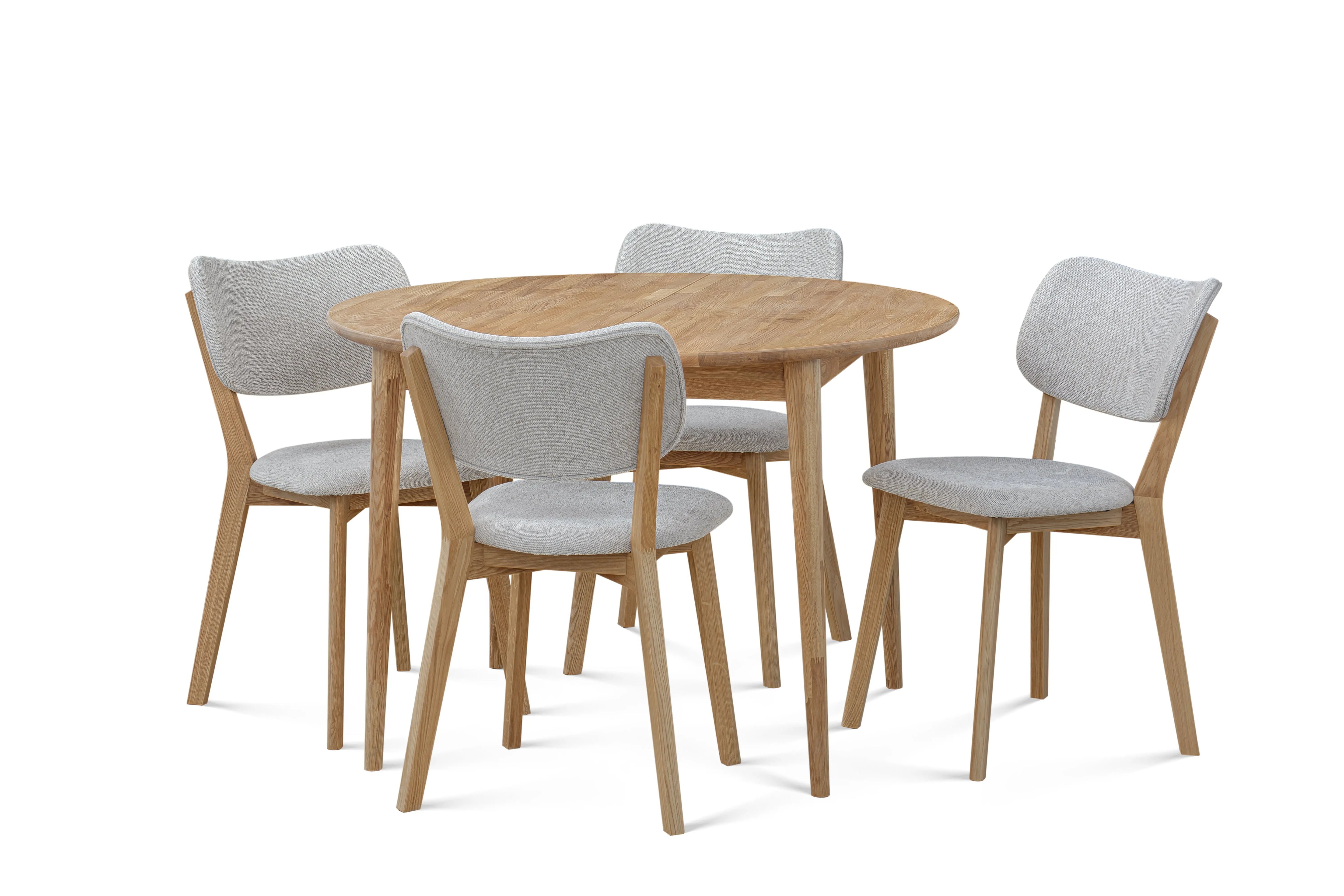 Veneto Italia Tables Erie round extendible dining table
