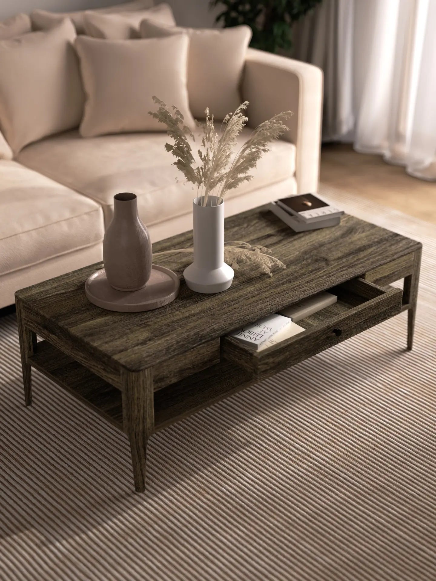 Veneto Italia Tables Müritz Coffee Table with Drawer