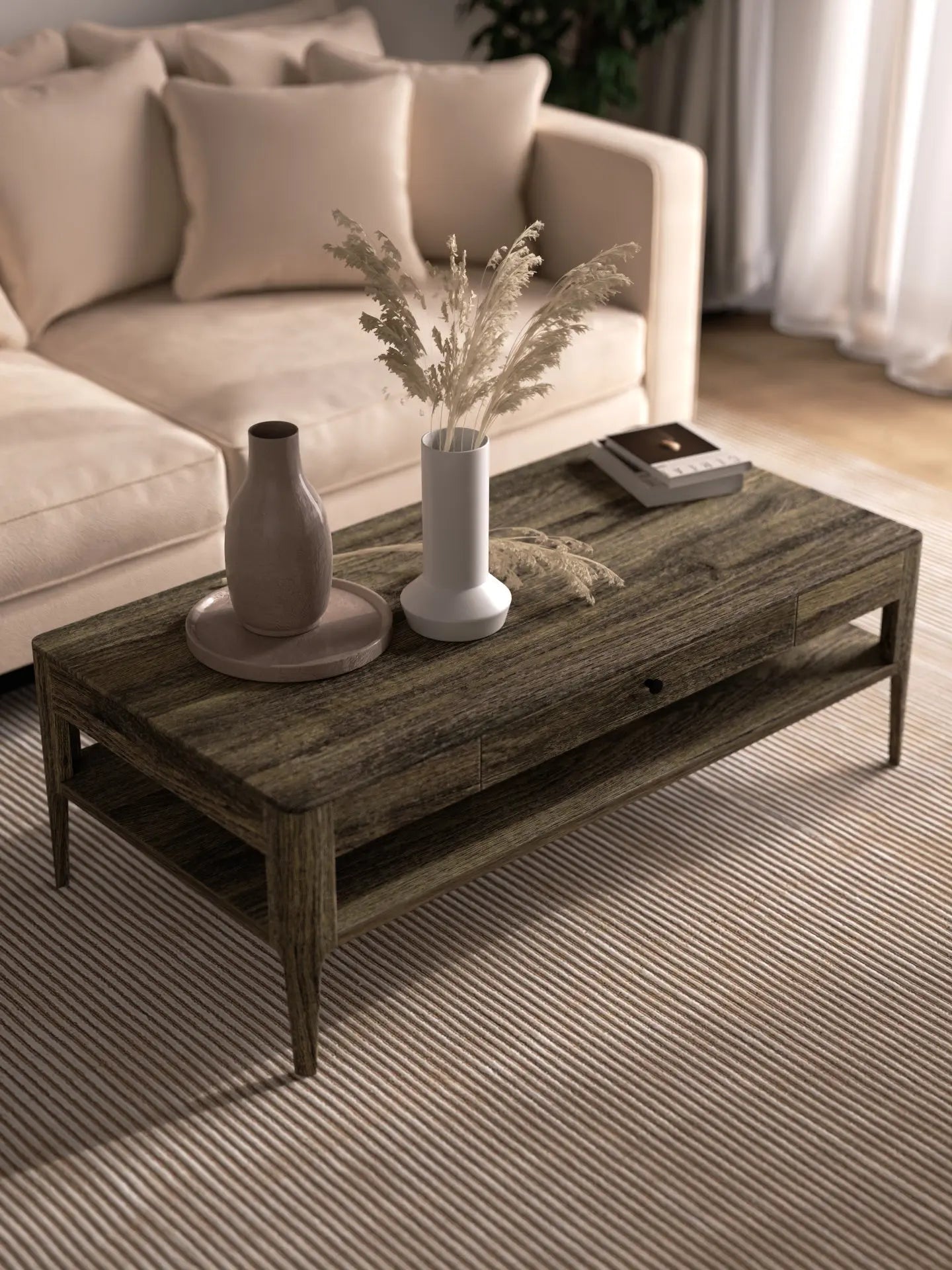 Veneto Italia Tables Müritz Coffee Table with Drawer