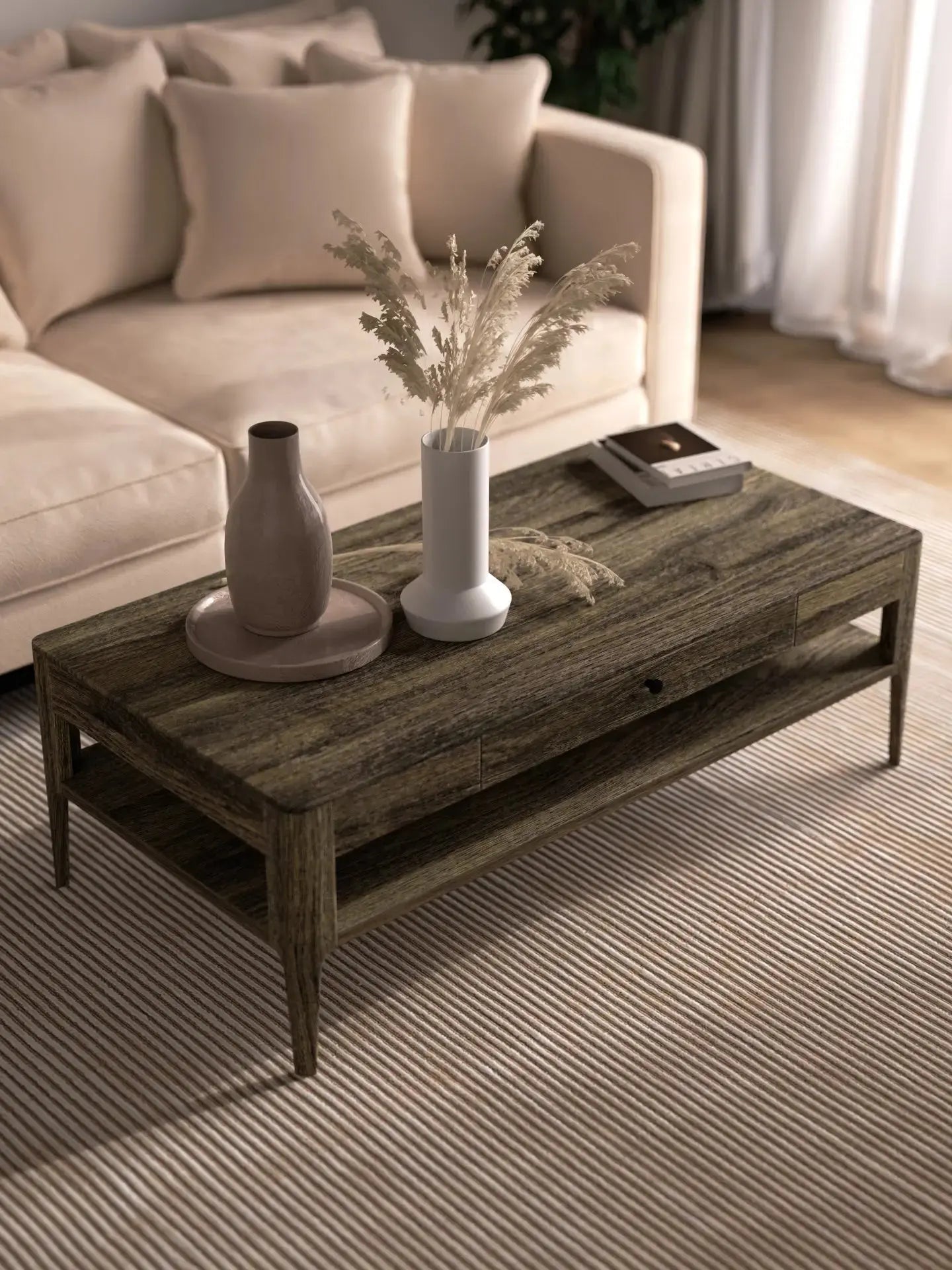 Veneto Italia Tables Müritz Coffee Table with Drawer
