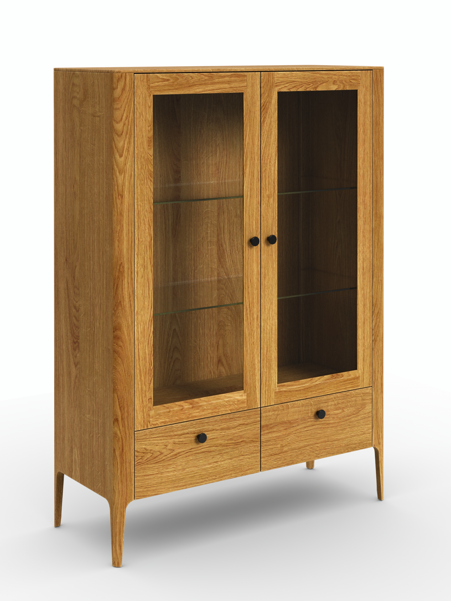 Müritz Two Doors Glass Cabinet / Highboard