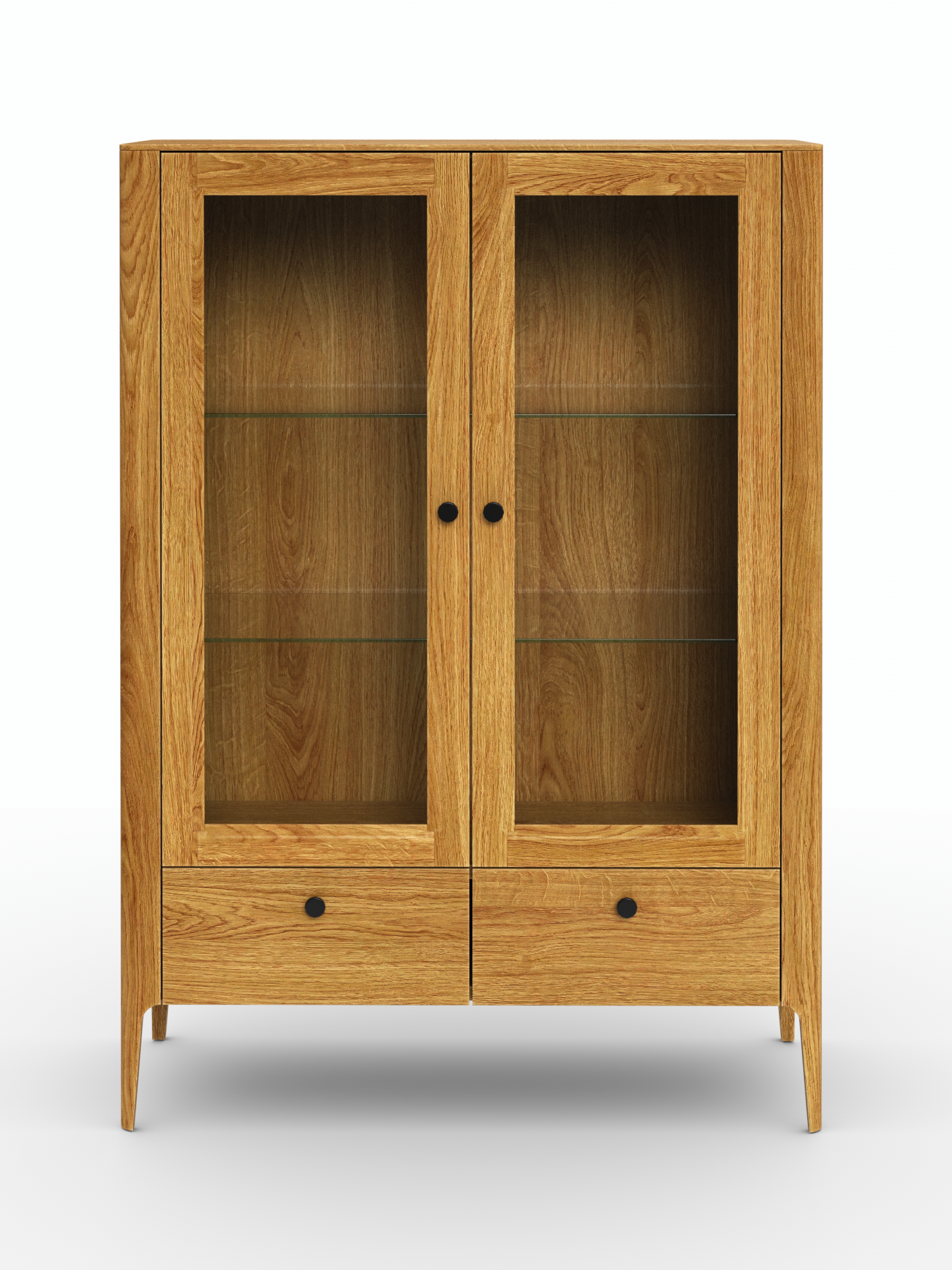 Müritz Two Doors Glass Cabinet / Highboard
