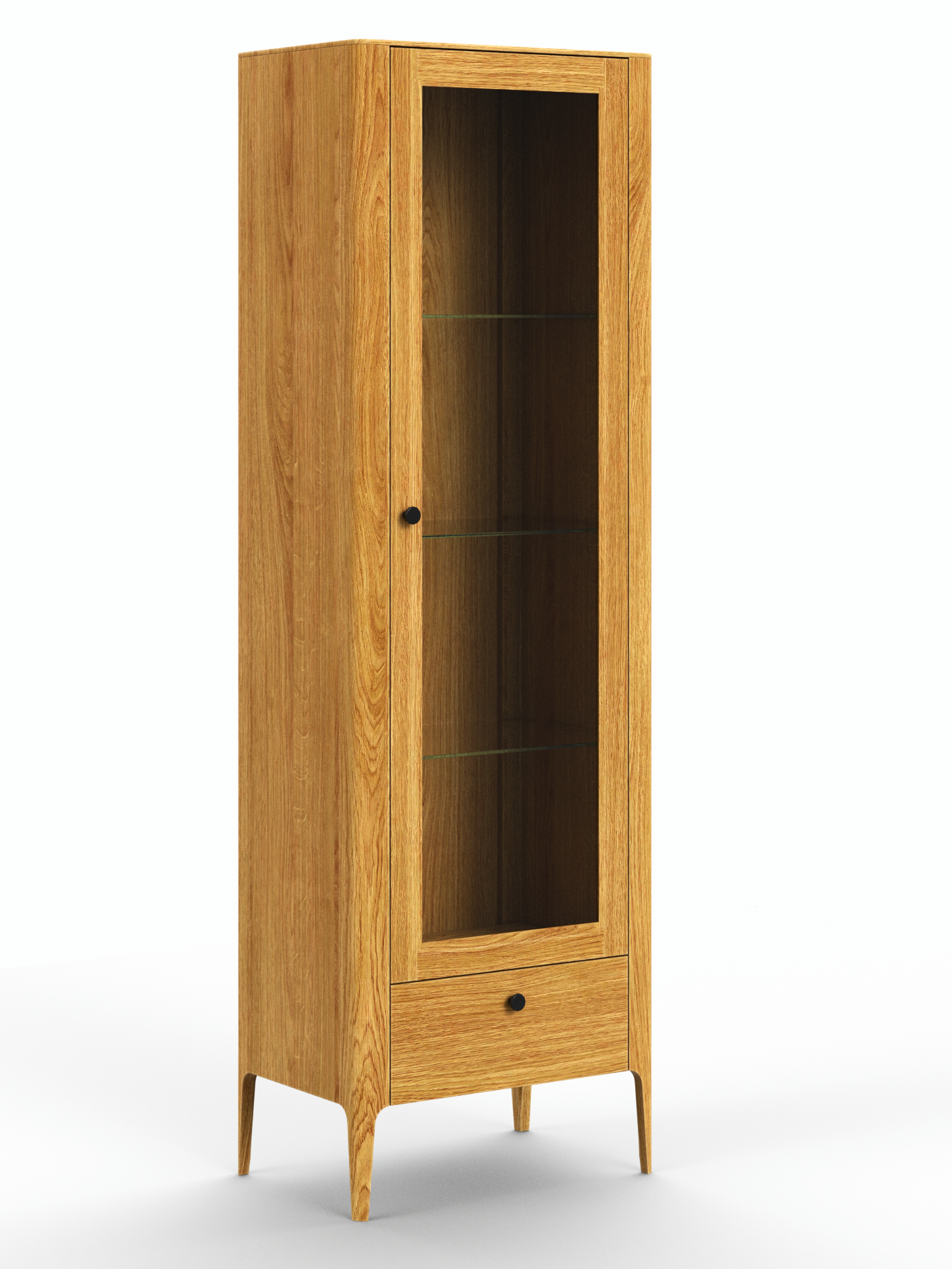 Müritz One Door Glass Cabinet