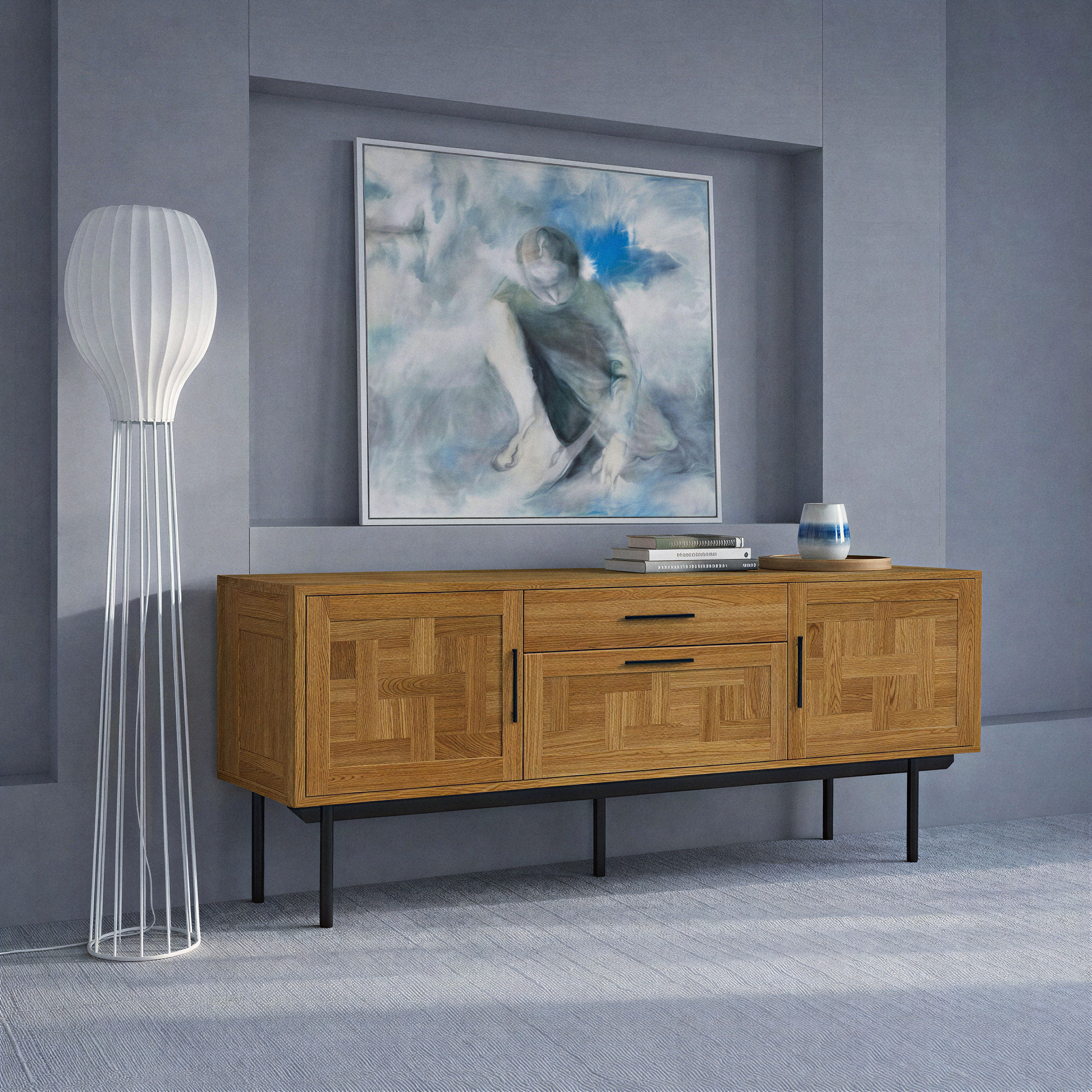 Biwa Sideboard mit 2 Türen und 2 Schubladen