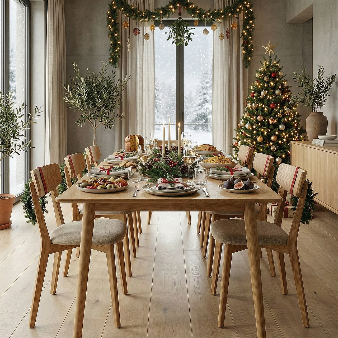 Modern Italian furniture crafted from slow-growing FSC-certified oak