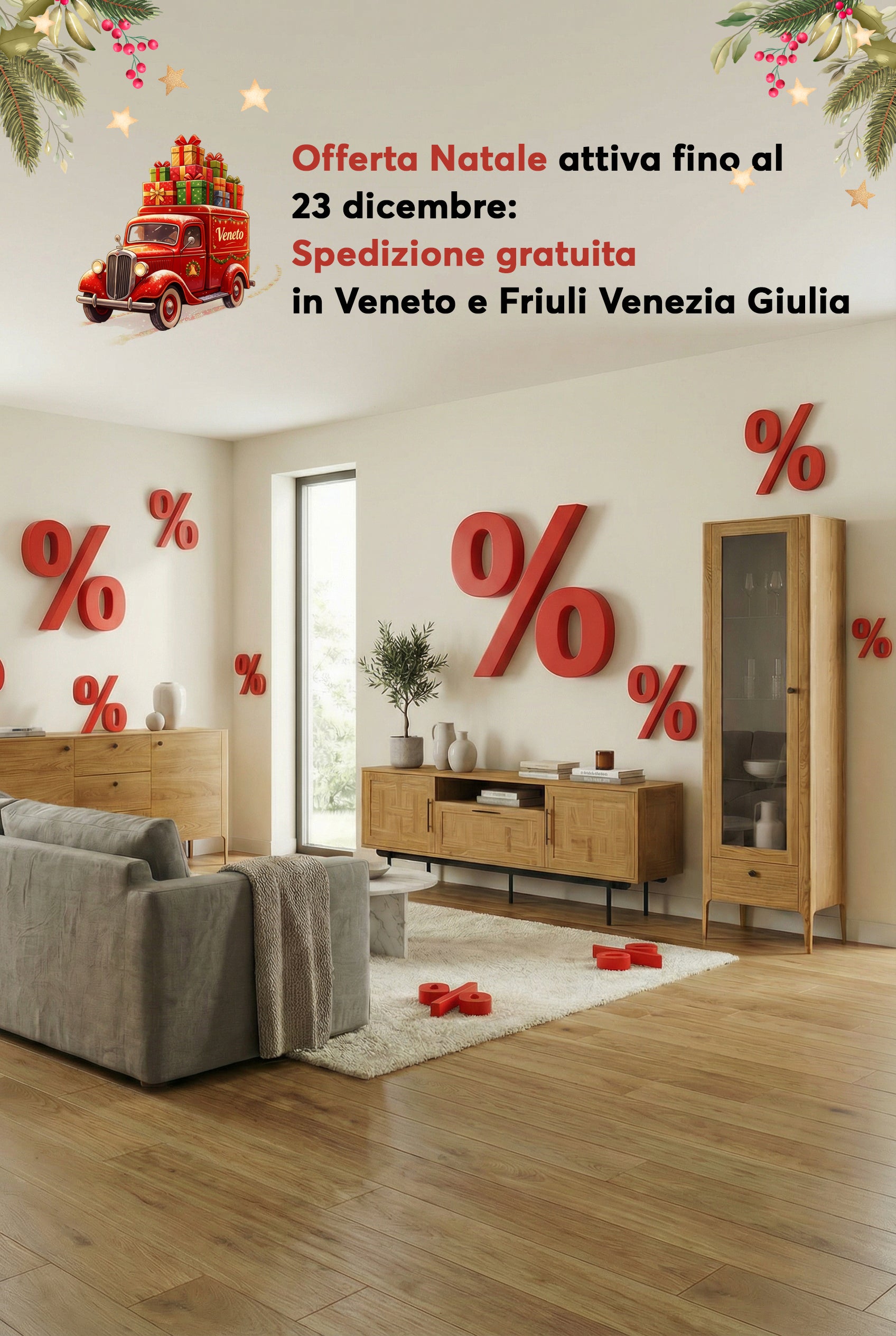 Durable natural oak furniture made from dense slow-growing FSC-certified wood