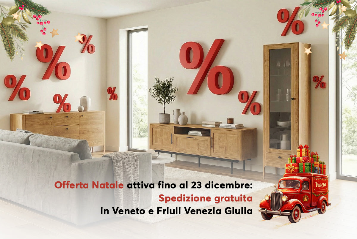 Italian natural oak furniture made from FSC-certified slow-growing wood